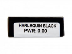 CRAZY LENS - Harlequin Black - endagslinser uden styrke (2 linser)