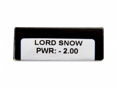 CRAZY LENS - Lord Snow - endagslinser med styrke (2 linser)