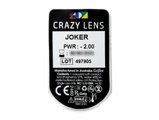 CRAZY LENS - Joker - endagslinser med styrke (2 linser)