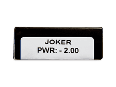 CRAZY LENS - Joker - endagslinser med styrke (2 linser)