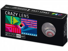 CRAZY LENS - Mad Clown - endagslinser med styrke (2 linser)
