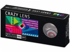 CRAZY LENS - Mad Clown - endagslinser uden styrke (2 linser)