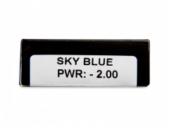 CRAZY LENS - Sky Blue - endagslinser med styrke (2 linser)