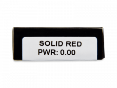 CRAZY LENS - Solid Red - endagslinser uden styrke (2 linser)