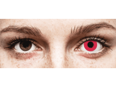 CRAZY LENS - Solid Red - endagslinser uden styrke (2 linser)