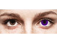 CRAZY LENS - Solid Violet - endagslinser med styrke (2 linser)