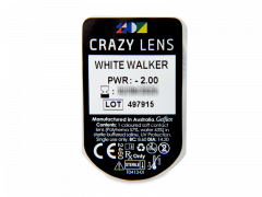 CRAZY LENS - White Walker - endagslinser med styrke (2 linser)