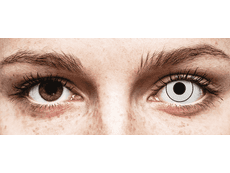 CRAZY LENS - White Black - endagslinser med styrke (2 linser)