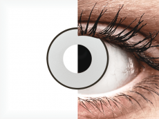 CRAZY LENS - White Black - endagslinser med styrke (2 linser)