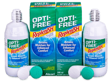 OPTI-FREE RepleniSH Linsevæske 2 x 300 ml 