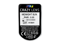 CRAZY LENS - Midnight Sun - endagslinser uden styrke (2 linser)