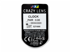 CRAZY LENS - Clock - endagslinser uden styrke (2 linser)