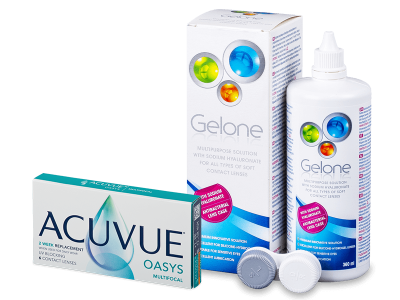 Acuvue Oasys Multifocal (6 linser) + Gelone Linsevæske 360 ml