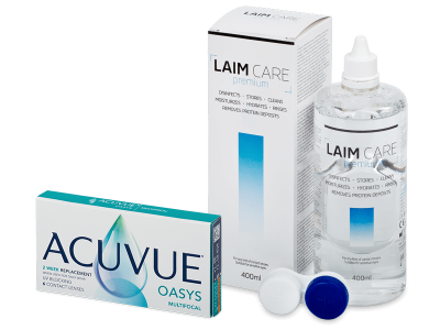 Acuvue Oasys Multifocal (6 linser) + LAIM-CARE Linsevæske 400 ml