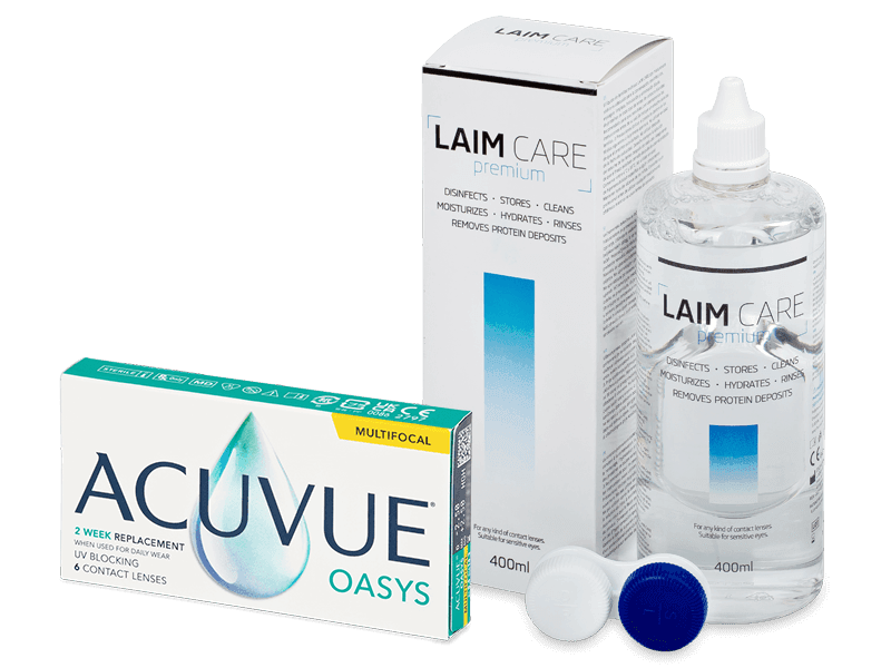 Acuvue Oasys Multifocal (6 linser) + Laim Care Linsevæske 400 ml