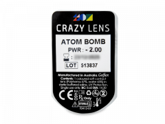 CRAZY LENS - Atom Bomb - endagslinser med styrke (2 linser)