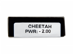 CRAZY LENS - Cheetah - endagslinser med styrke (2 linser)