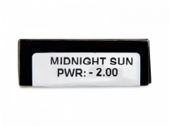 CRAZY LENS - Midnight Sun - endagslinser med styrke (2 linser)