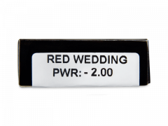 CRAZY LENS - Red Wedding - endagslinser med styrke (2 linser)