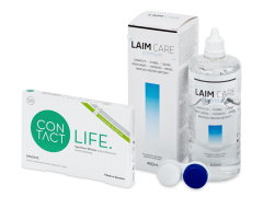 Contact Life spheric (6 linser) + LAIM-CARE Linsevæske 400 ml