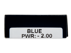 TopVue Daily Color - Blue - endagslinser med styrke (2 linser)