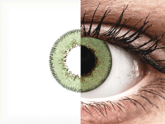 TopVue Daily Color - Green - endagslinser med styrke (2 linser)