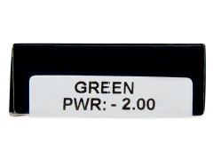 TopVue Daily Color - Green - endagslinser med styrke (2 linser)
