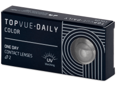 TopVue Daily Color - Sterling Grey - endagslinser med styrke (2 linser)