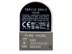 TopVue Daily Color - Pure Hazel - endagslinser uden styrke (2 linser)