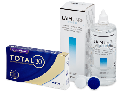 TOTAL30 Multifocal (6 linser) + Laim-Care Linsevæske 400 ml