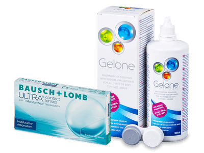 Bausch + Lomb ULTRA Multifocal for Astigmatism (6 linser) + Gelone Linsevæske 360 ml