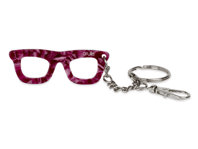 Crullé nøglering - lyserød